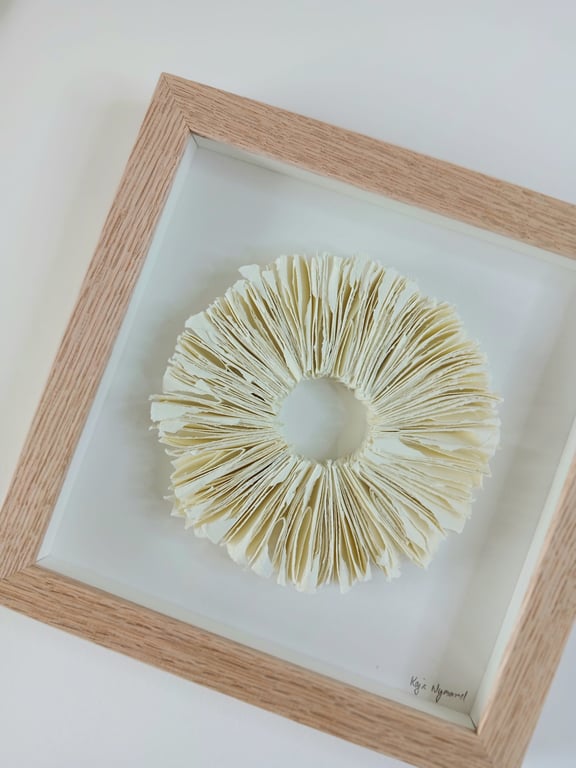 20x20cm relief papirværk, indrammet  (4)