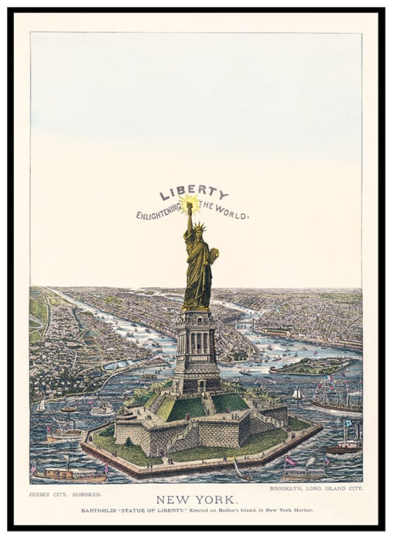 Plakat - Frihedsgudinden New York billede 2