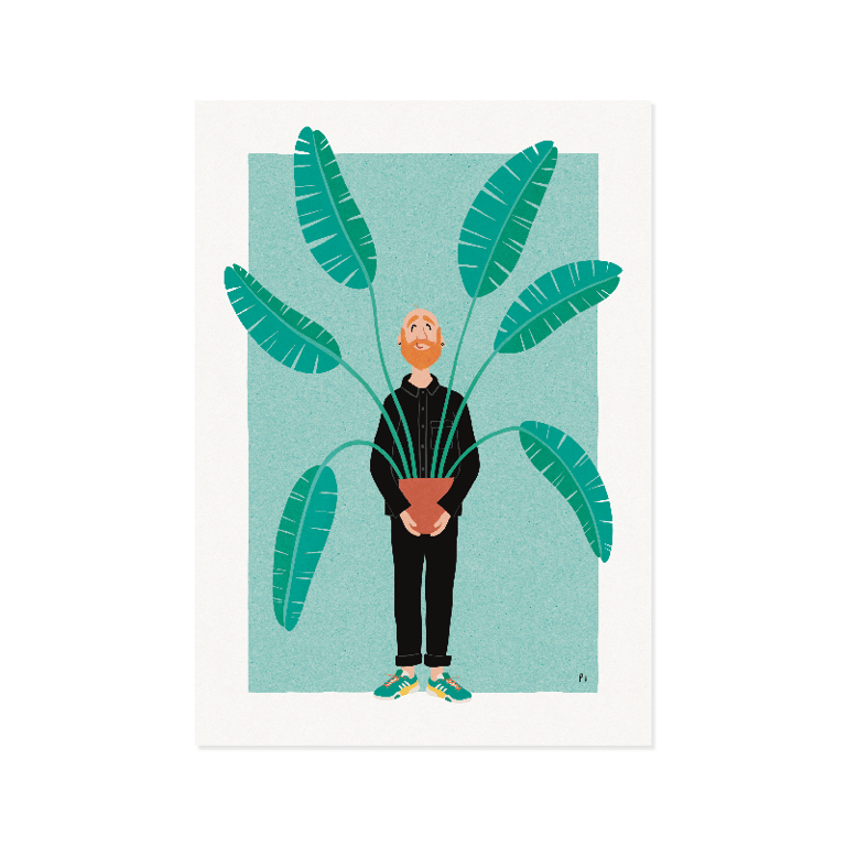Grønne fingre – rødt skæg – plakat