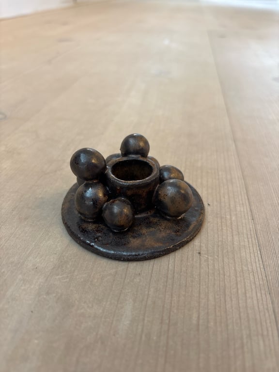Kuglestage i mørkbrun og iron  billede 2