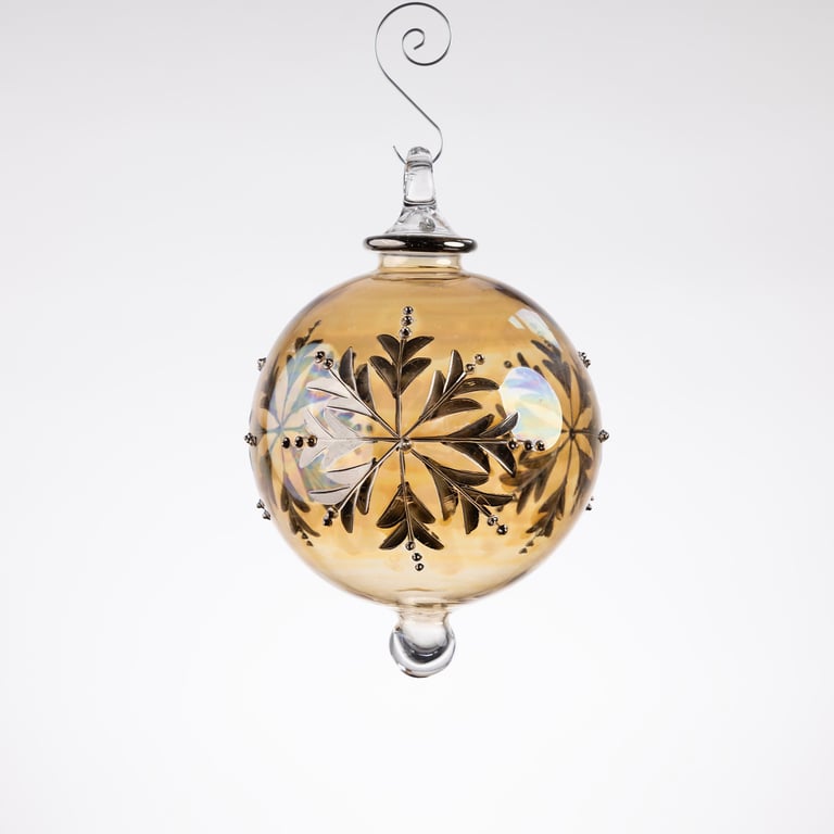 JULEKUGLE DESIGN 1007 DIJON MED HVIDGULD billede 3