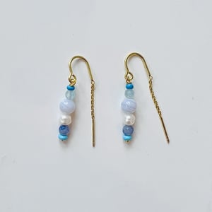 Øreringe “ Be ocean” – produktbillede