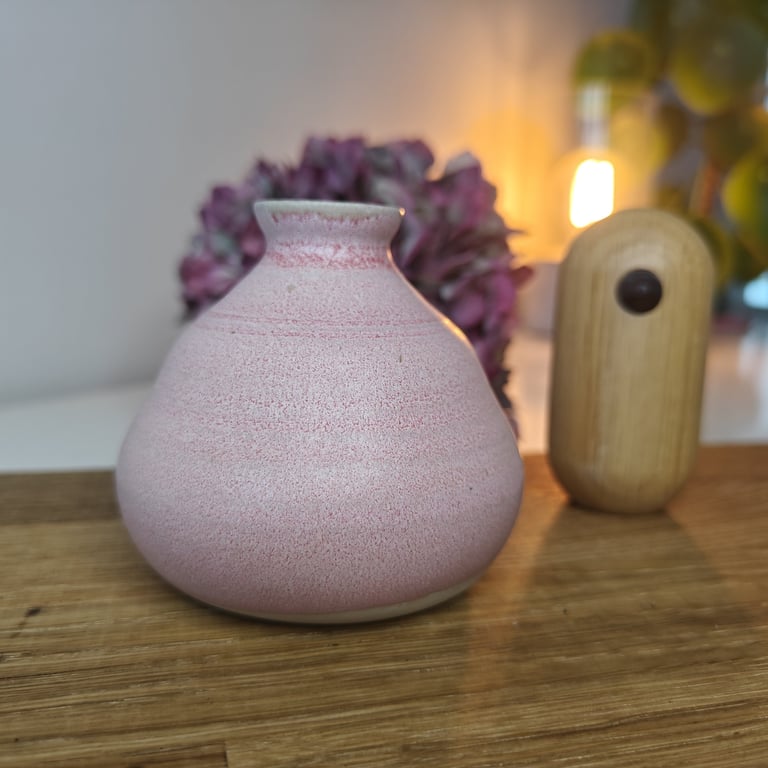 Lyserød mini vase  billede 2