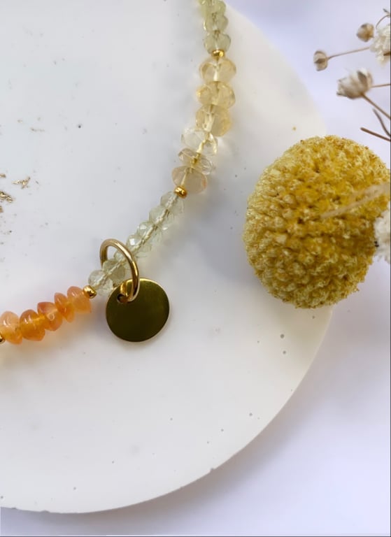 Sunflower necklace billede 2