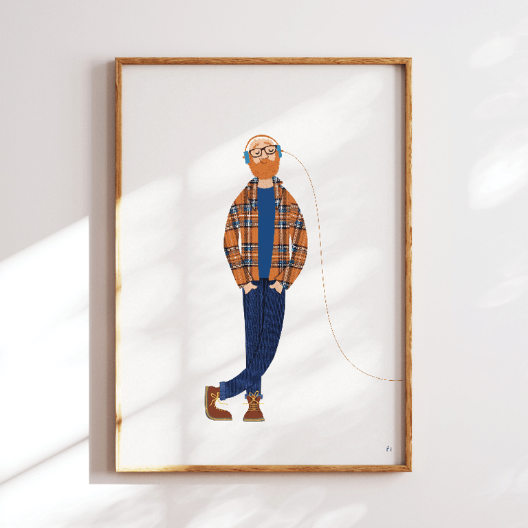 Stille efterår – rødt skæg – plakat billede 3