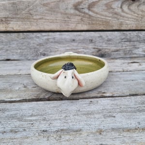 Karseskål "fårnemt" olivengrøn – produktbillede