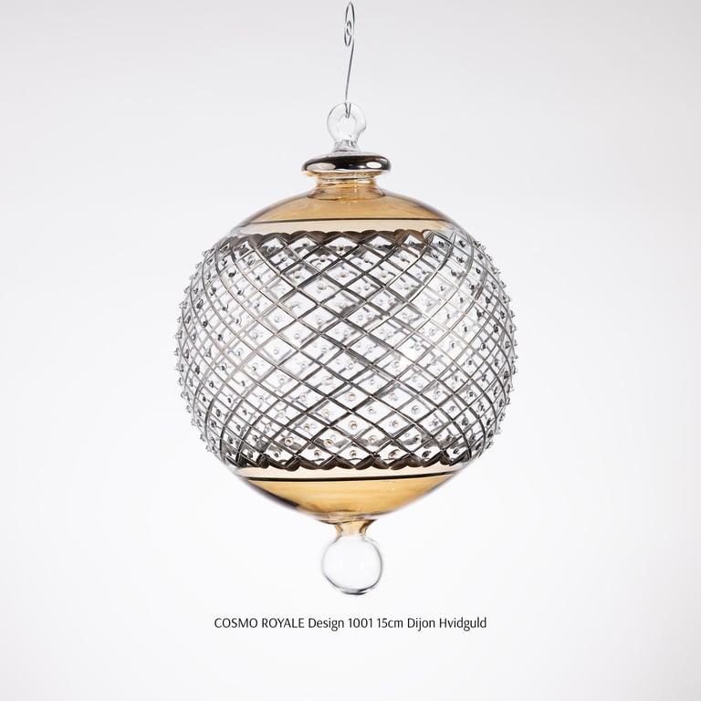 JULEKUGLE DESIGN 1001 DIJON MED HVIDGULD billede 4