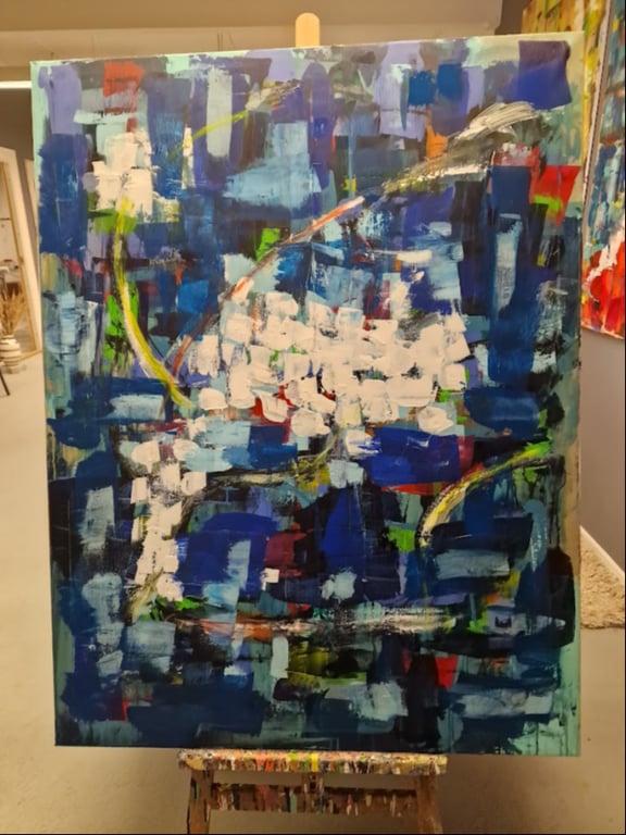 #1191 Maleri 100X130cm SOLD