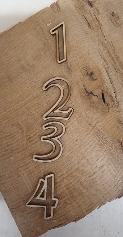Adventstal i 3 mm krydsfinér billede 3