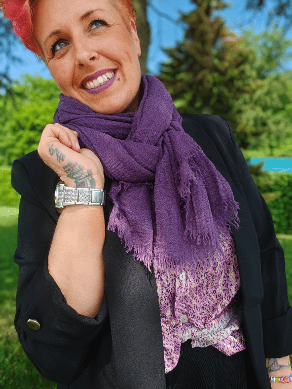 Marylin Tørklæde Lilla