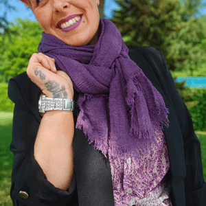 Marylin Tørklæde Lilla – produktbillede