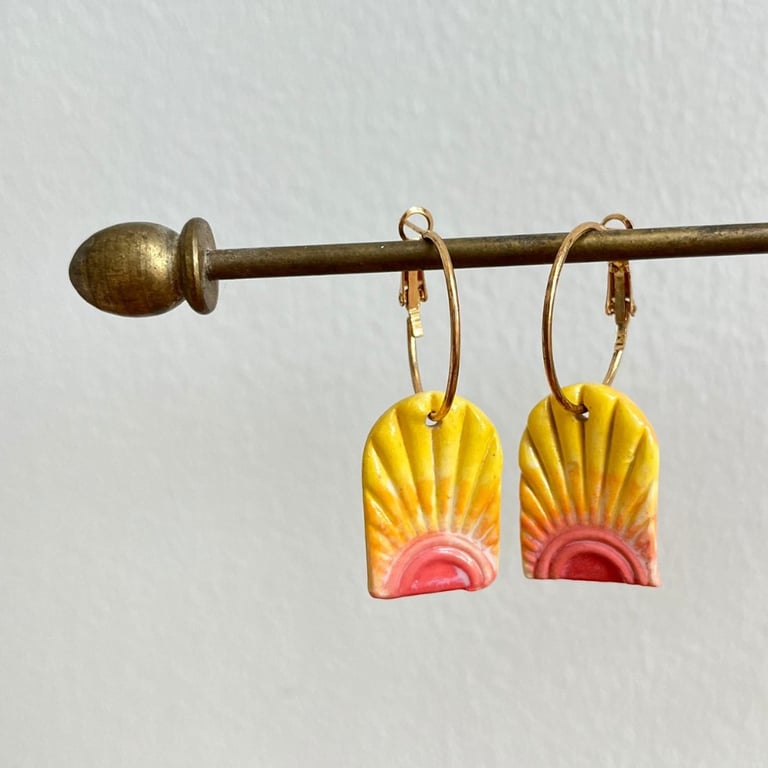 Solnedgangs-øreringe billede 3