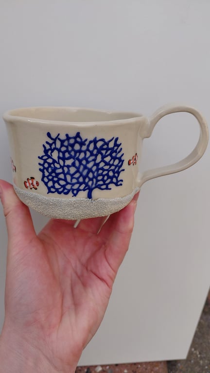 koraler med klovnefisk 