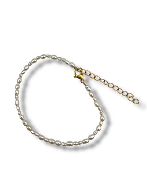 Ferskvandsperle armbånd  (2)