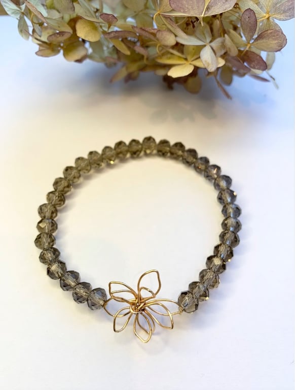 Flowers armbånd røgfarvet