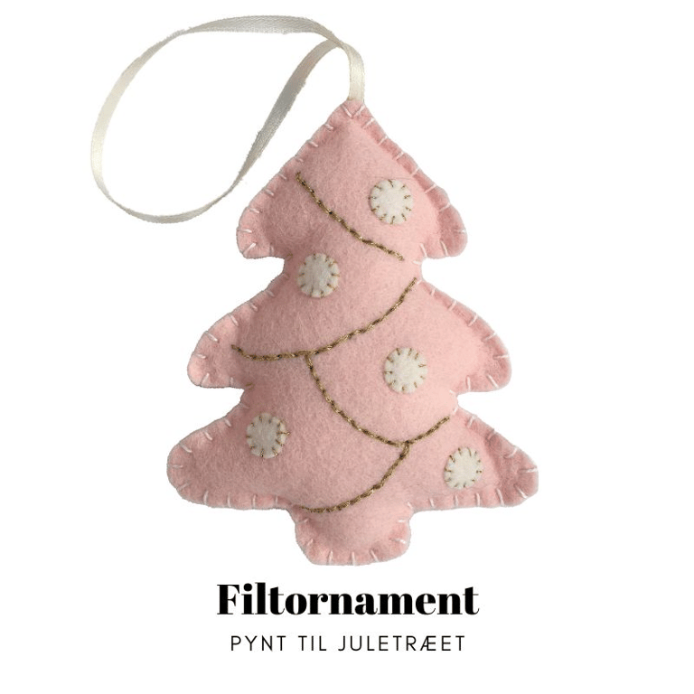 Filtornament - Juletræ Rosa