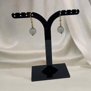 Sorte øreringe  – produktbillede