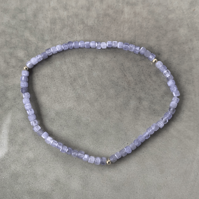 Tanzanit armbånd 2,5mm