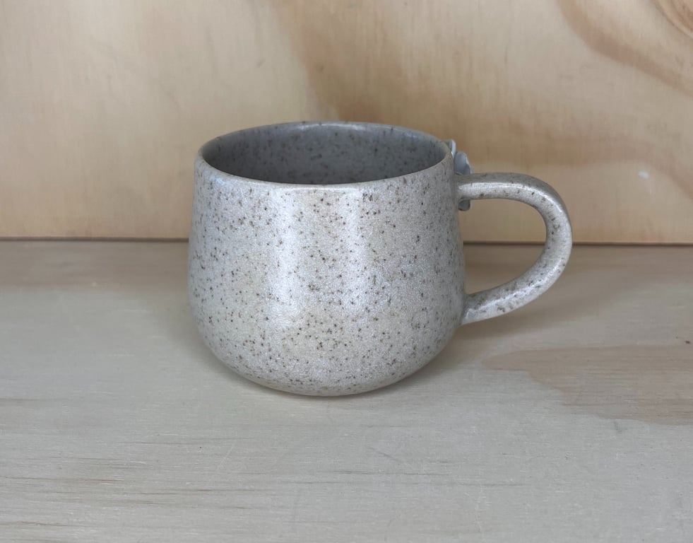 Mor-kop med blomst HVID billede 2