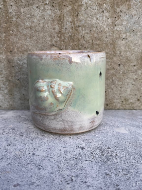 Konkylie krus. 350 ml. H: 8,5 cm billede 2