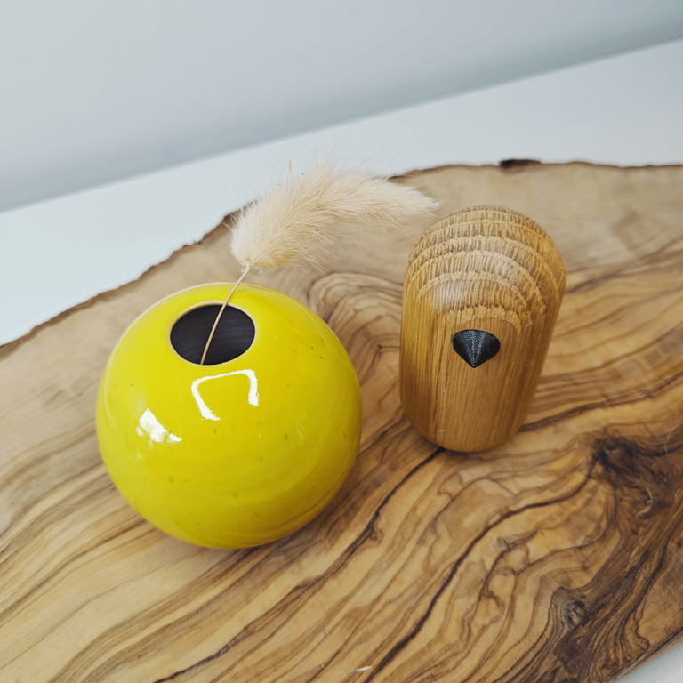 Gul mini vase  billede 2