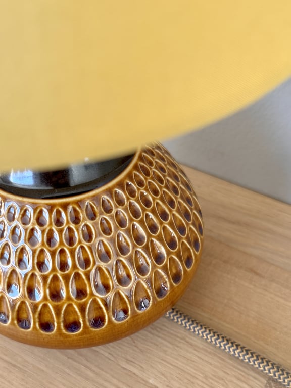 Upcycled vintage bordlampe - Søholm Keramik billede 3