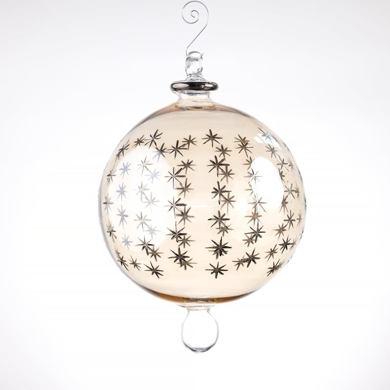 JULEKUGLE DESIGN 1002 DIJON MED HVIDGULD billede 4