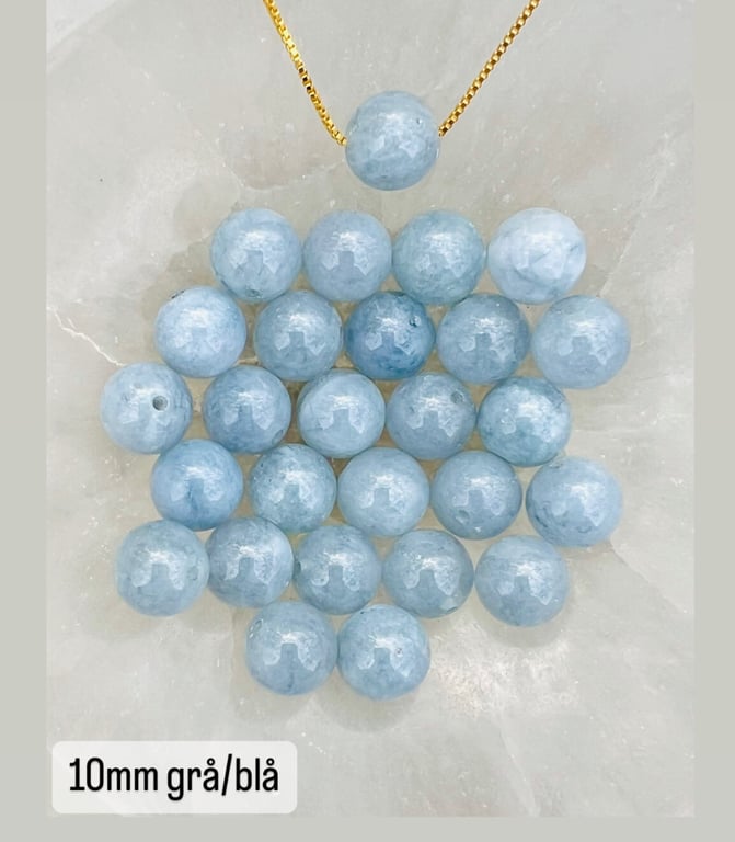 Akvamarin- vedhæng billede 4