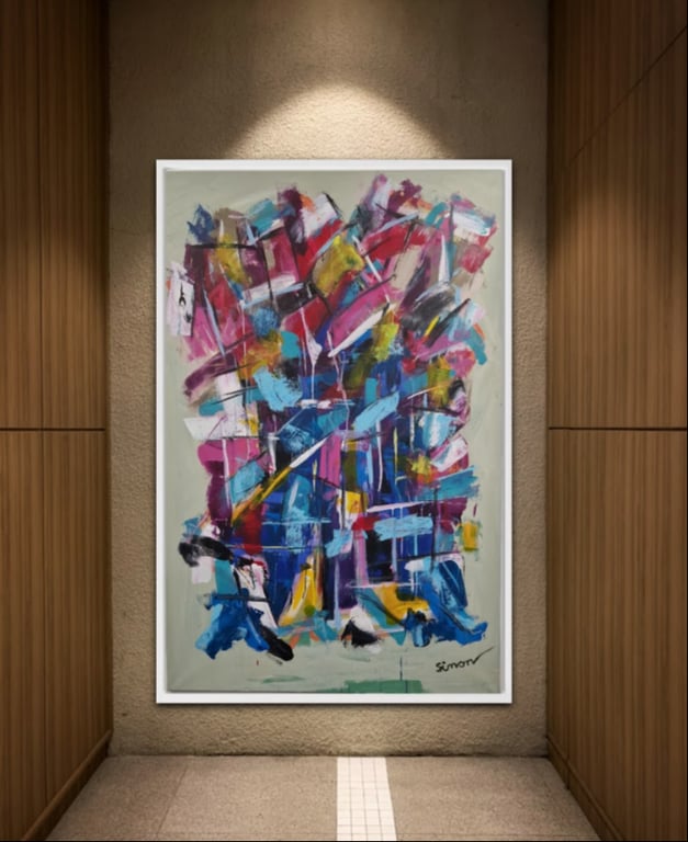 #1127 Maleri 100X150cm SOLD