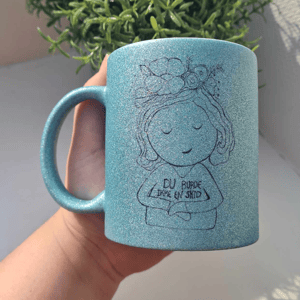 Krus: du burde ikke en skid Lys Blå Glimmer – produktbillede