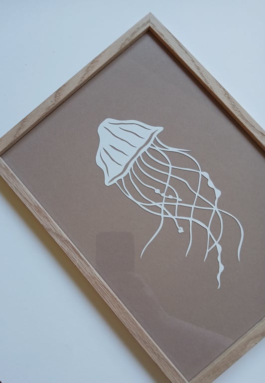 A4 gople nr 82, nougat, indrammet  (2)