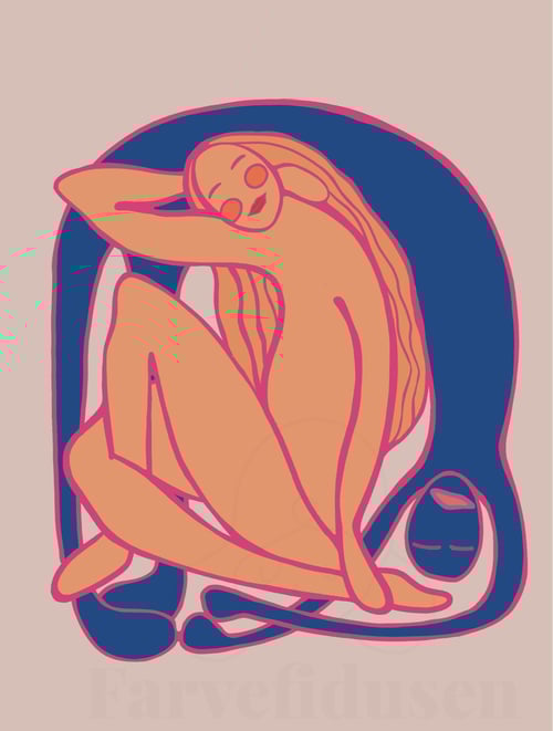 Plakat: mennesker Blå