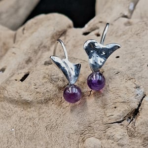 Unika Ametyst ørekroge  – produktbillede