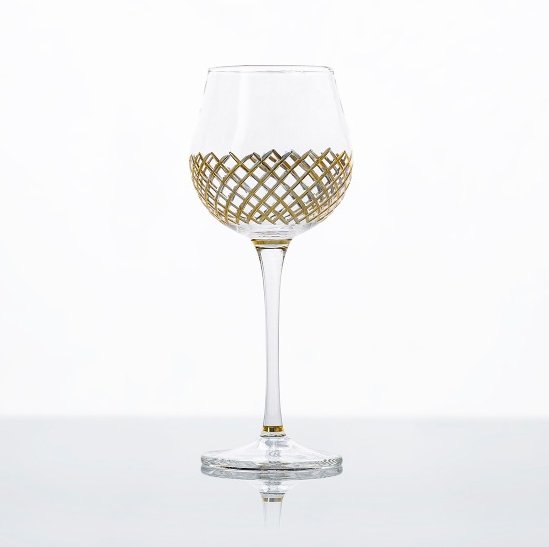 RØDVINSGLAS CARAT GULD 60cl