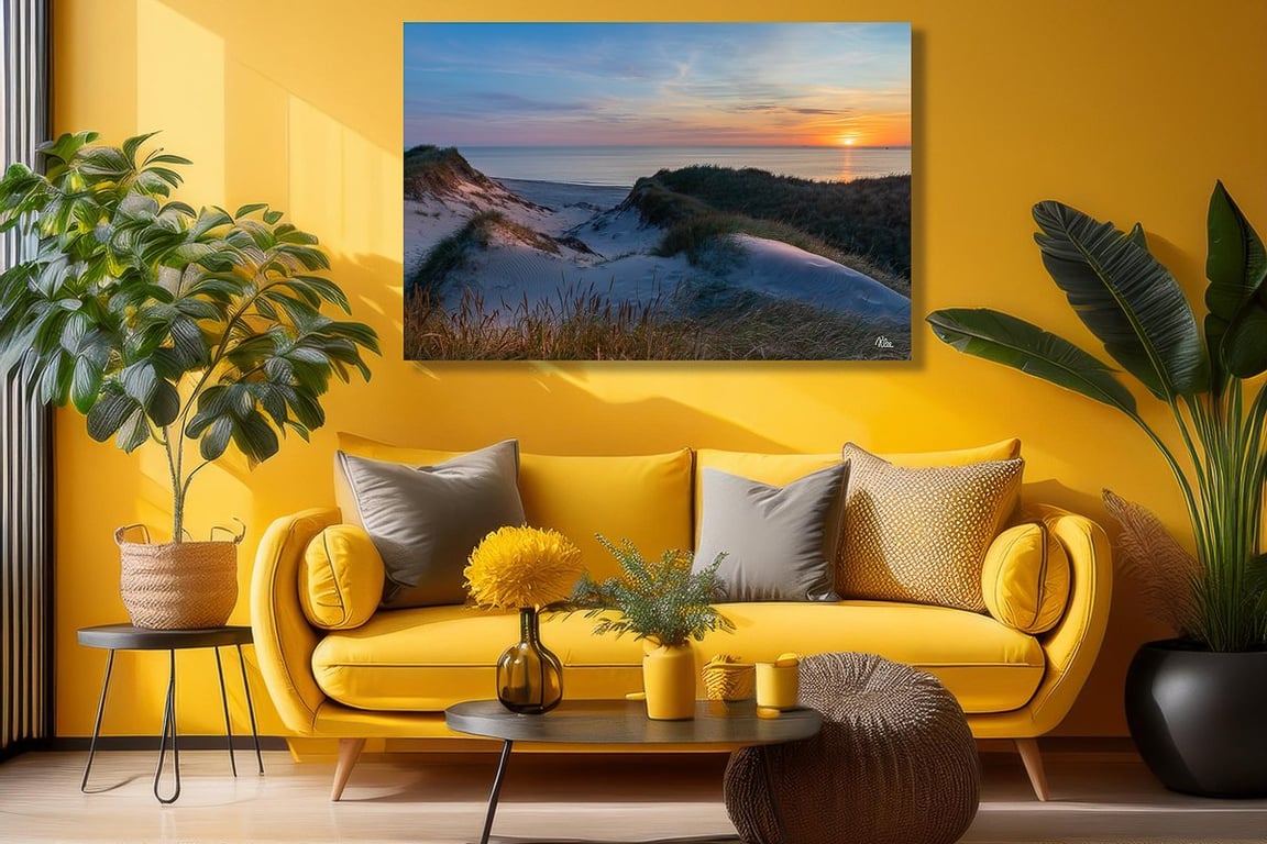 Klitter i Gammel Skagen lige før solnedgang en smuk sommeraften billede 2