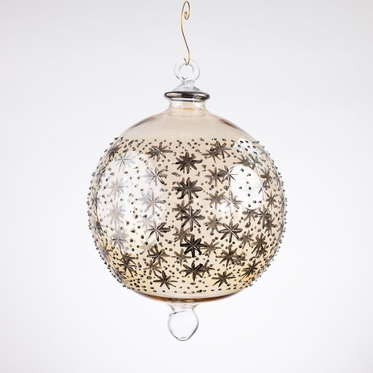 JULEKUGLE DESIGN 1003 DIJON MED HVIDGULD billede 5