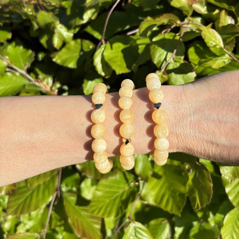 MEGA ARMBÅND GUL TOPAS billede 2