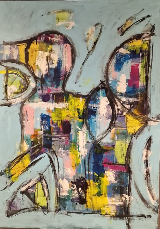 #1145 Maleri 100X140cm  SOLD