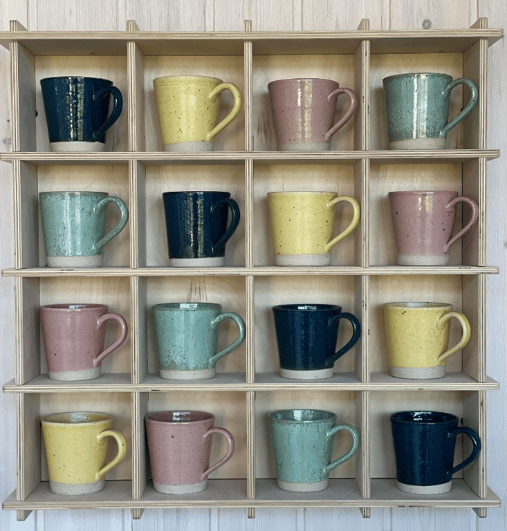 Krus m/hank, hørgul billede 2