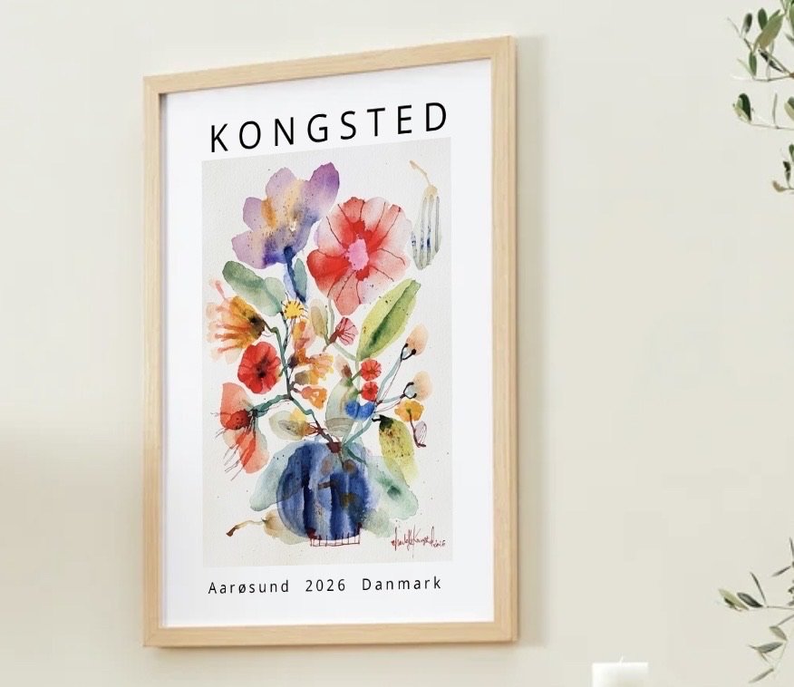 Flyvende pærer og vilde blomster #1 - print billede 3