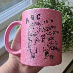 Krus: Jeg er børnehaveklasseleder, hvad er din superkraft Pink Glimmer – produktbillede