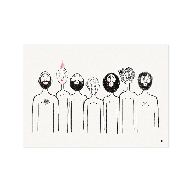 Badegutter – plakat