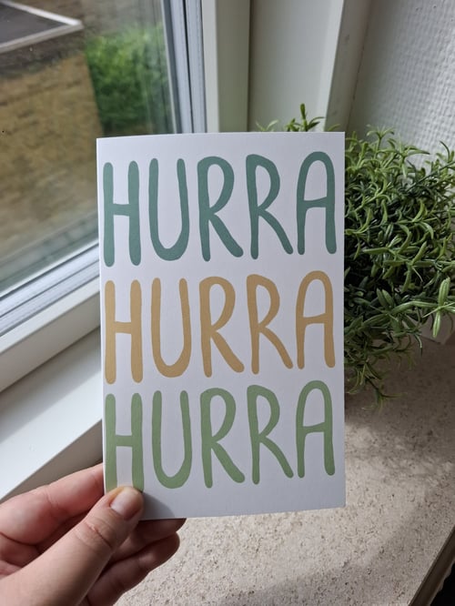 Kort: hurra hurra hurra Grøn