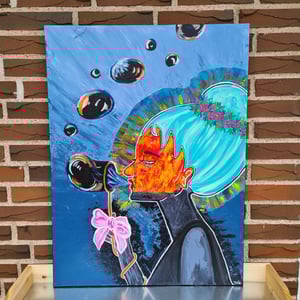 Maleri: Bobler – produktbillede