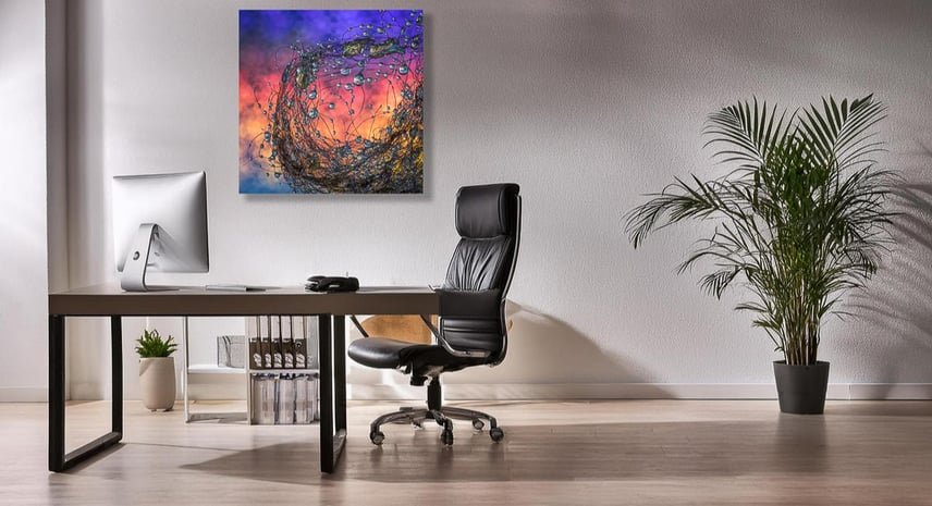 En dråbe af det uventede. Farverigt makrofotografi af vanddråber. billede 3