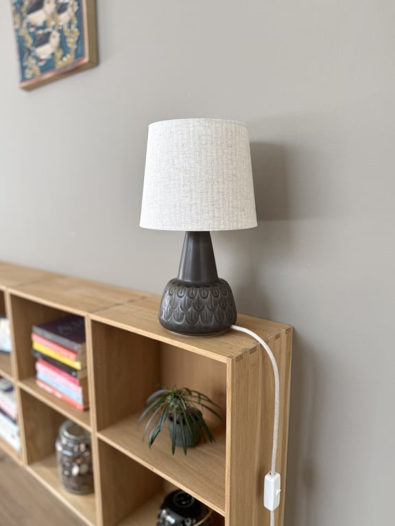 Upcycled vintage bordlampe - Søholm Keramik billede 5