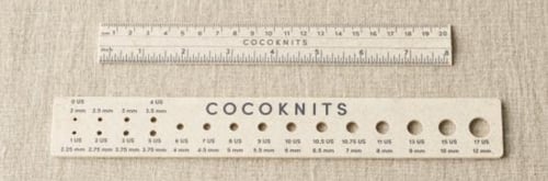 Tilbehør: Cocoknit -Magnetisk, miljøvenlig LINEAL OG PINDEMÅLER SÆT  (4)