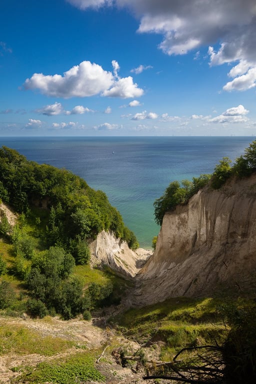 UDSIGT FRA MØNS KLINT EN SMUK SOMMERDAG
