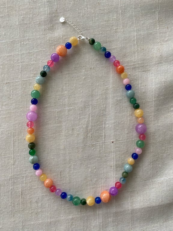 Regnbue halskæde