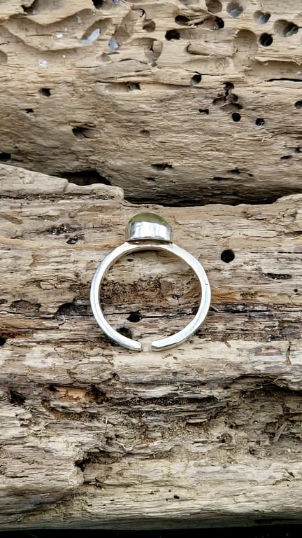 Grøn turmalin ring billede 2